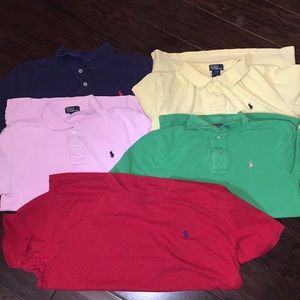 Lot of 5 Ralph Lauren Boys shirts. 4 Polos & 1 Tee
